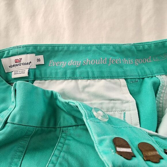 Vineyard Vines women's size 00 Mint Green St Patrick's Day Ready Spring Casual - Picture 9 of 11